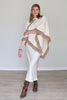 Cotton Mañanita Poncho with Naturally Dyed Fringe