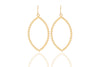 Oval Drop Beaded Earring