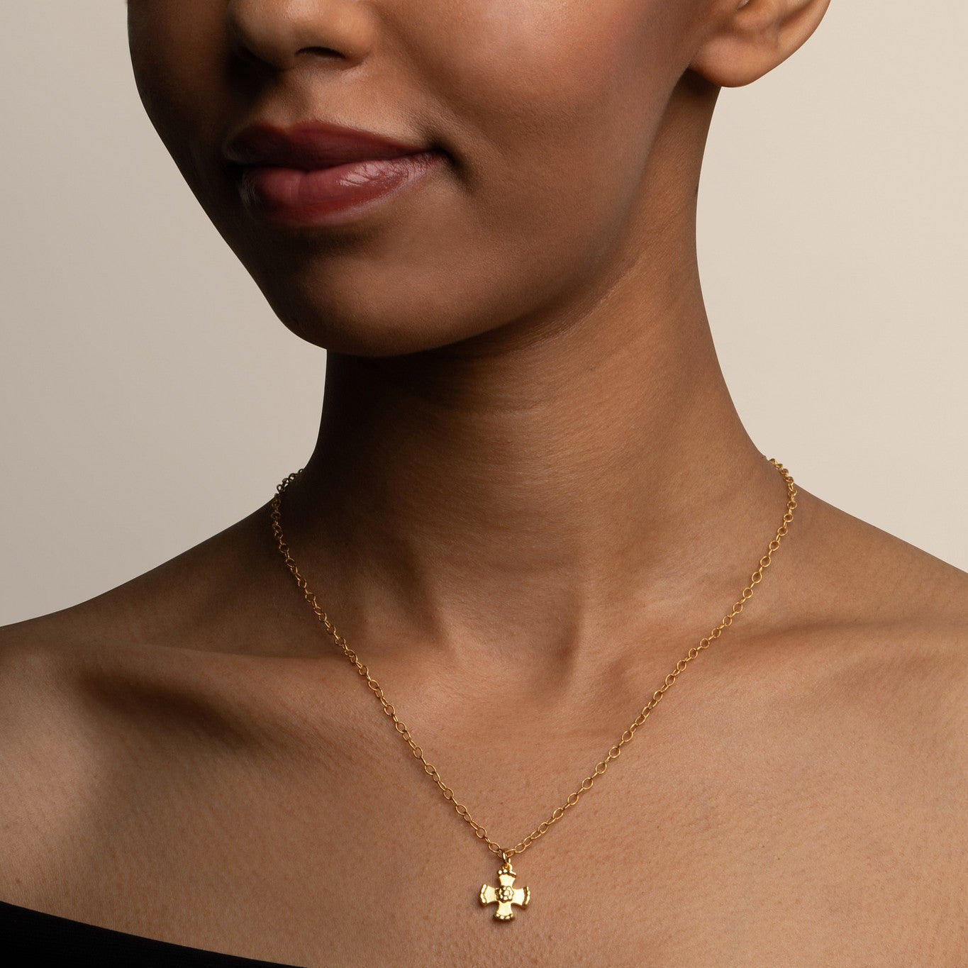Mission Cruz No. 4 Small Medallion Necklace