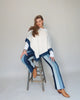Indigo Summer Weight Wool Naturally Dyed Mañanita Poncho
