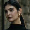 Lluvia '79 Wide Hoop in Recycled Brass and 14k