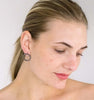 Lluvia Small Open Circle Diamond Earrings in 14K