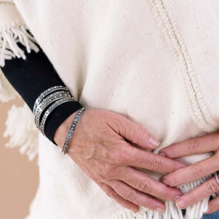 stacked bracelets sterling silver 