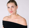 sterling silver earring on model