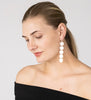 sterling silver earring on model