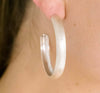 Textura The Classic 1950 Large Hoop in Sterling Silver