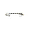 El Rey Small Slim Cuff in Oxidized Sterling Silver and 14K