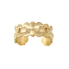 Large Flor Cuff in Recycled Brass in Satine Finish