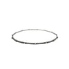 Lluvia Beaded Bangle in Oxidized Sterling Silver