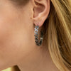 sterling silver earrings with garnets 
