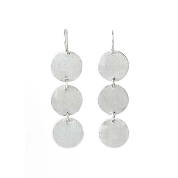 Sterling Silver Textured Drop Earrings