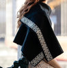 The Frida Scarf in Black Cotton